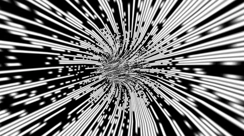 Driving through the bit stream digital pixel tunnel Stockillustratie