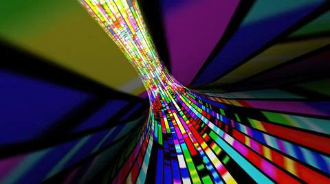 Driving through the bit stream digital pixel tunnel 스톡 일러스트