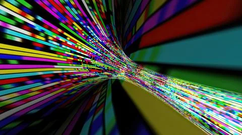 Driving through the bit stream digital pixel tunnel 스톡 일러스트