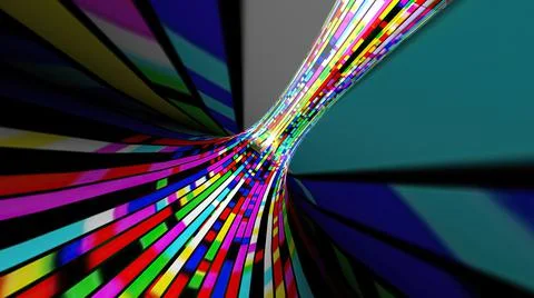 Driving through the bit stream digital pixel tunnel 스톡 일러스트