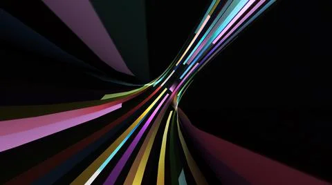 Driving through the bit stream digital pixel tunnel Illustrazione stock