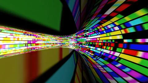 Driving through the bit stream digital pixel tunnel 스톡 일러스트