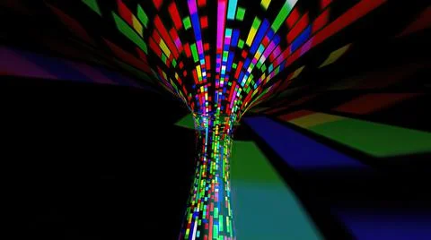 Driving through the bit stream digital pixel tunnel 库存插图