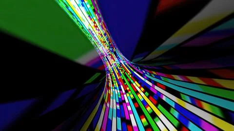 Driving through the bit stream digital pixel tunnel 스톡 일러스트