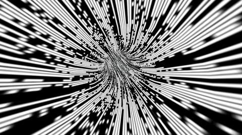 Driving through the bit stream digital pixel tunnel 写真素材