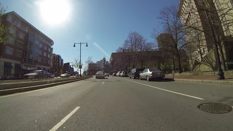 Driving Through Boston Video stock 97472561