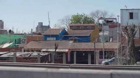 Driving through Buenos Aires suburbs Stock Footage 317580212