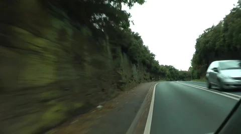 Driving a through canyon Stock Footage 41268897