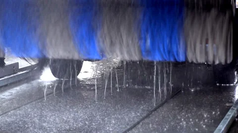 Driving through a carwash Stock Footage 37014476