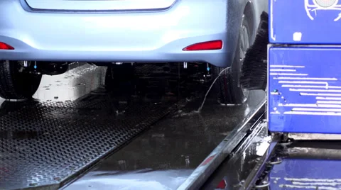 Driving through a carwash Stock-Footage 37014483