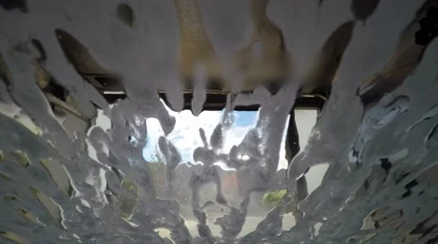 Driving through carwash 스톡 동영상 44618667