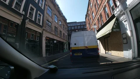 Driving through central London during Covid pandemic. Stock Footage