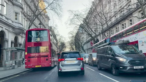 Driving through Central London Stock Footage 169708460
