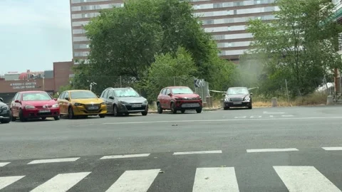 Driving Through Chamartin Streets in Madrid Vídeos de archivo 337660061