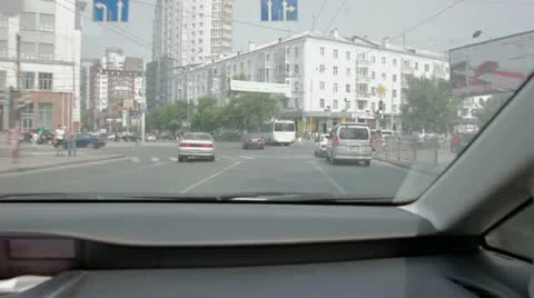 Driving through the city. Stock Footage 11308439