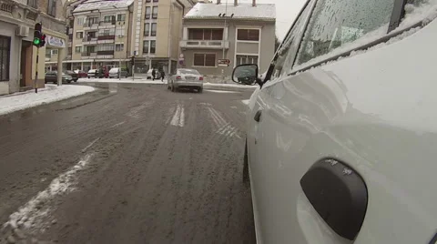 Driving through the city 库存影片 45891332