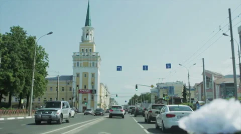 Driving through the city Video stock 57843279