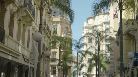 Driving through the city of Monaco Stock Footage 77030613