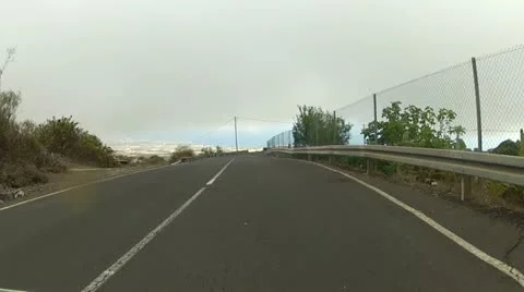 Driving through the clouds Stock Footage 12575360