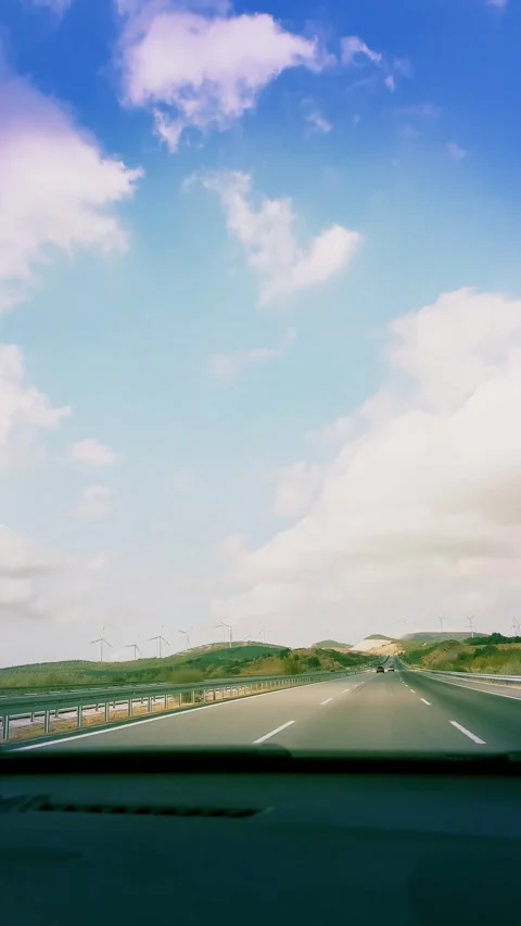 Driving through the clouds Stock Footage 284714922