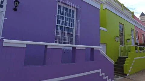 Driving through colourful Bo-Kaap Stock Footage 309649744
