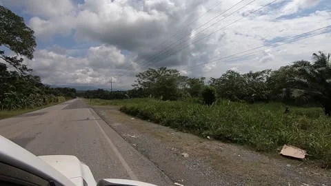 Driving through Costa Rica Stock Footage 136403653