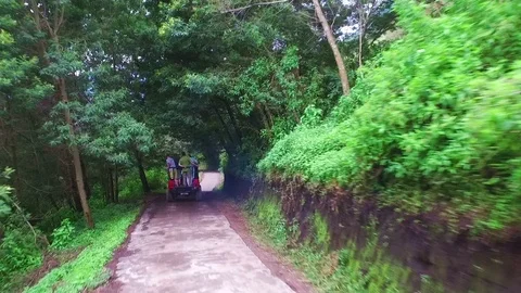 Driving through the countryside from Java in Indonesia Video stock 87310988