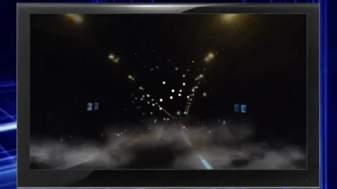 Driving through dark tunnel Stock Footage 313300787