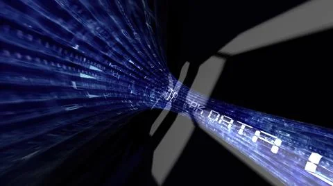 Driving through the data leak tunnel 库存插图