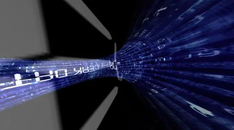 Driving through the data leak tunnel 库存插图