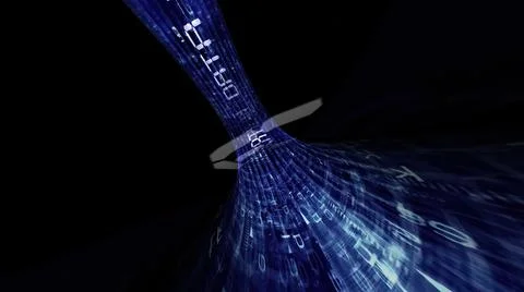 Driving through the data migration tunnel Stock Illustration