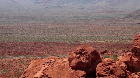Driving through the desert Stock-Footage 44541345