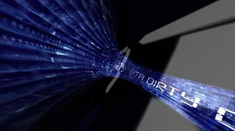 Driving through the dirty data tunnel Stock-Illustration