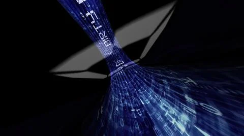Driving through the dirty data tunnel Illustrazione stock