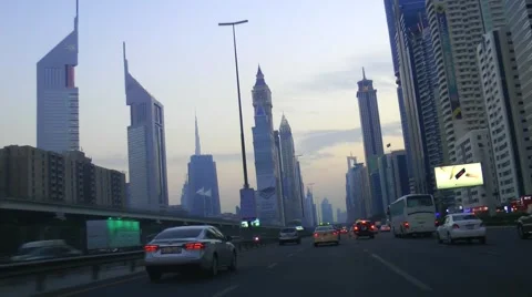 Driving Through Downtown 스톡 동영상 58590545