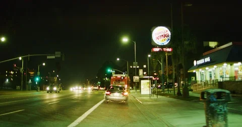 Driving through DTLA in Los Angeles, California Stock Footage 116186953