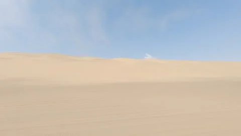 Driving through the endless dunes in Sandwich Harbour, Namibia Video stock 193923370