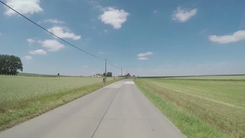 Driving through the field Stock Footage 83499833