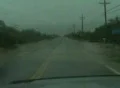 Driving through a flooded street 動画
