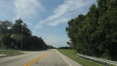 Driving through Florida In The Summer #12 Stock Footage 7730099