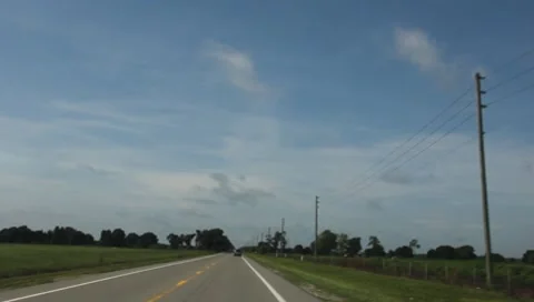 Driving through Florida In The Summer #18 Stock Footage 7731369