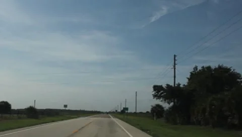 Driving through Florida in the Summer Part #2 Stock Footage 7729260