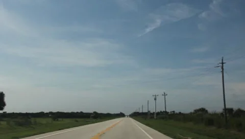 Driving through Florida in the Summer Part #4 Stock Footage 7729506