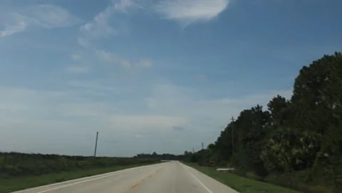 Driving through Florida in the Summer Part #5 Stock Footage 7729606