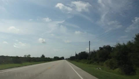 Driving through Florida in the Summer Part #9 Stock Footage 7729845