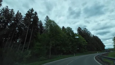 Driving Through Forest Roads Hyperlapse Nature Travel Video Stock Footage 335378417