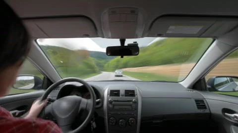 Driving through forest timelapse  Stock Footage 709999