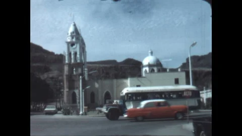 Driving Through Guaymas 1968 Stock Footage 303091098