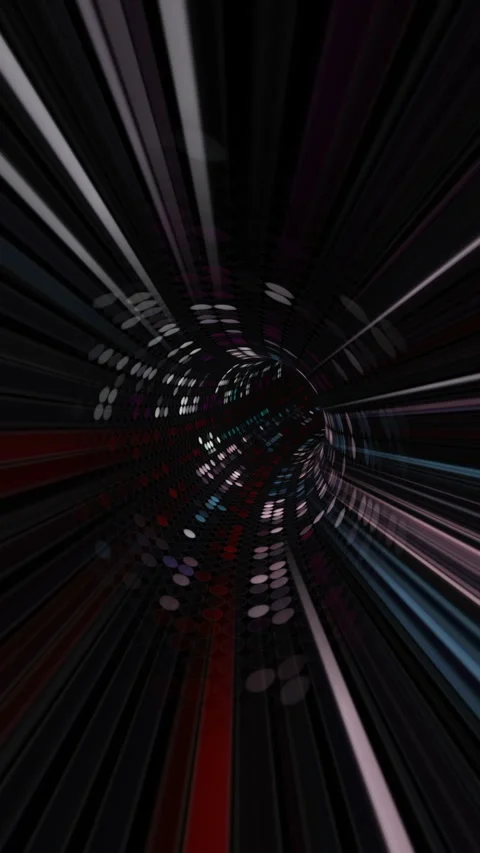Driving through the hi tech data tunnel vertical video Video stock 258610655