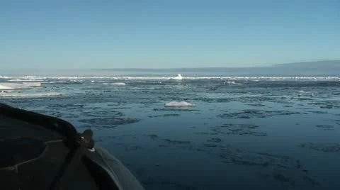 Driving through High Arctic Stock Footage 12235118